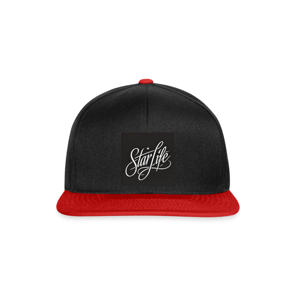 Snapback Cap - black/red