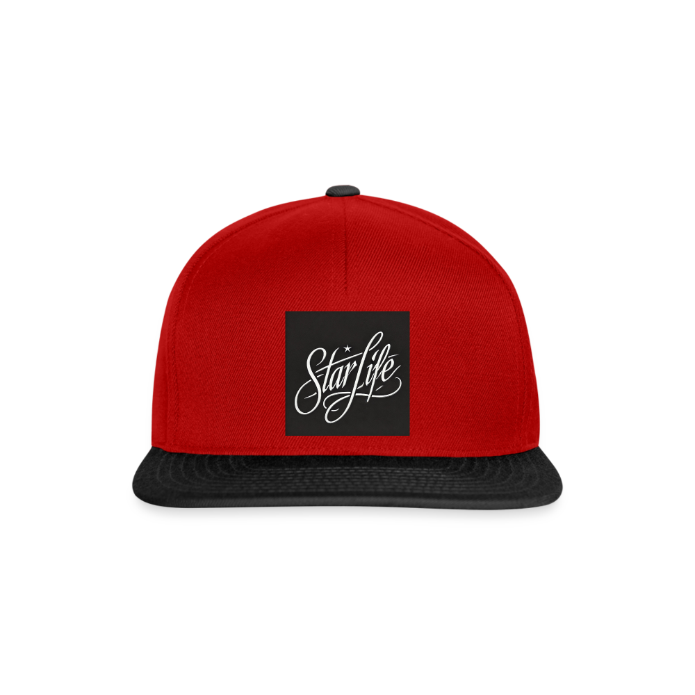 Snapback Cap - red/black