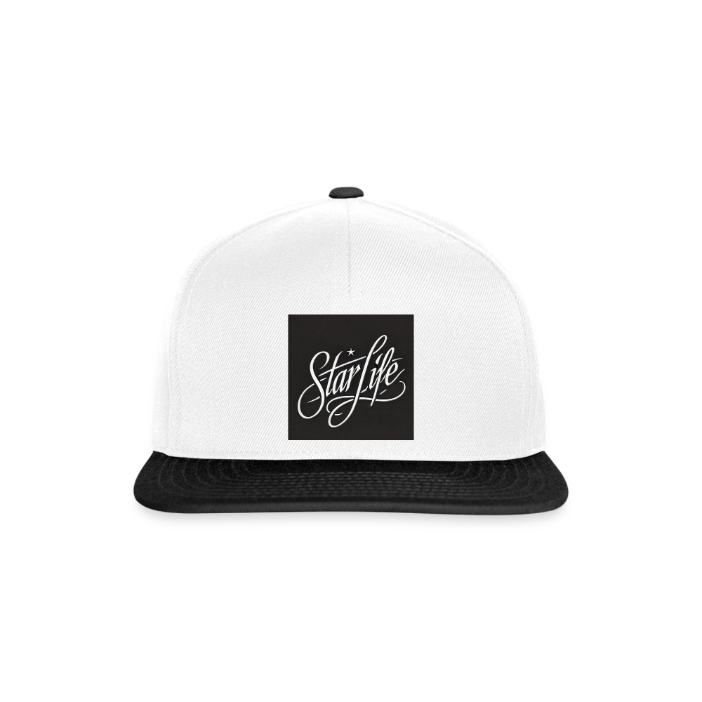 Snapback Cap - white/black