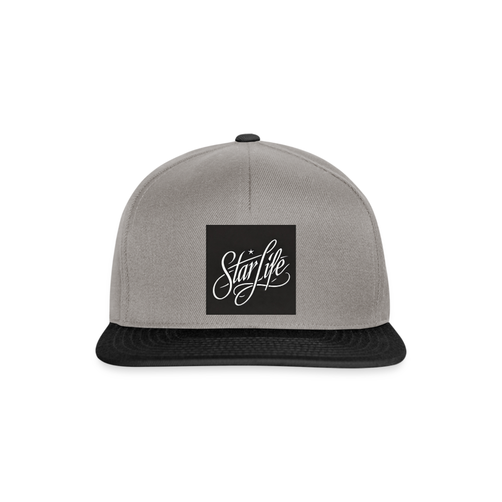 Snapback Cap - graphite/black