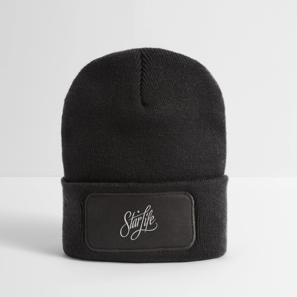 Patch Beanie - dark grey