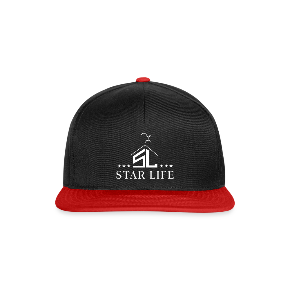 Snapback Cap - black/red