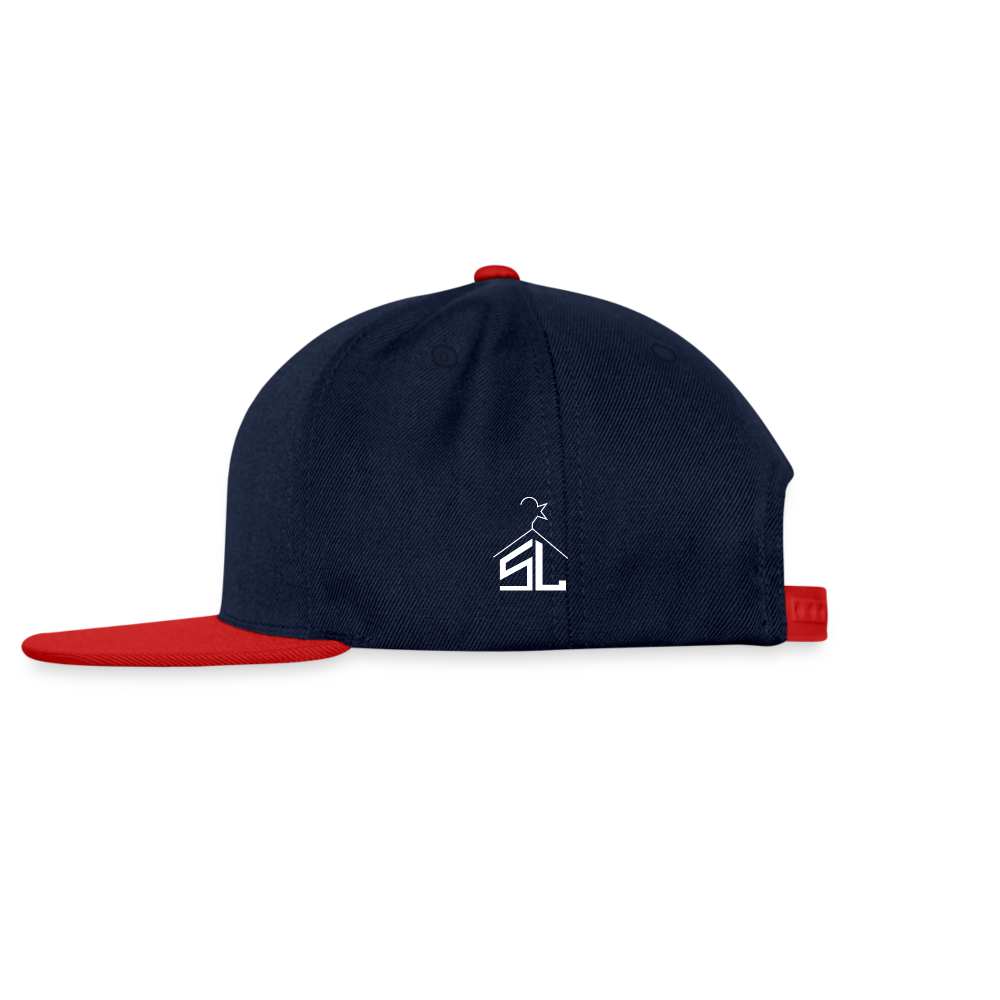 Snapback Cap - navy/red