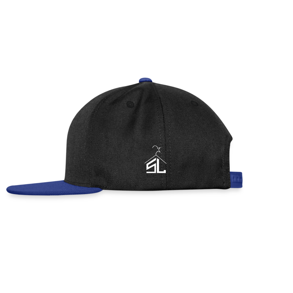 Snapback Cap - black/bright royal