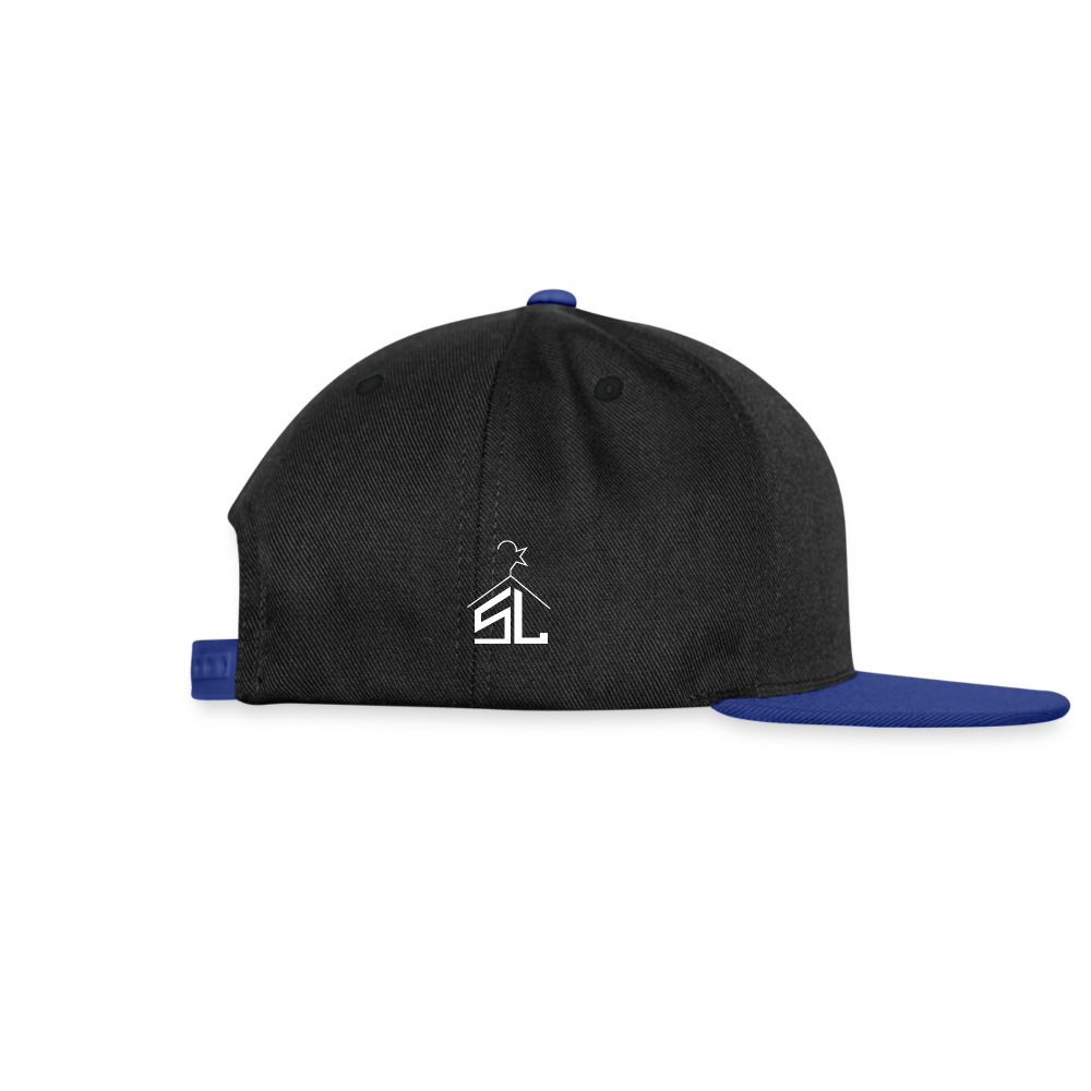 Snapback Cap - black/bright royal