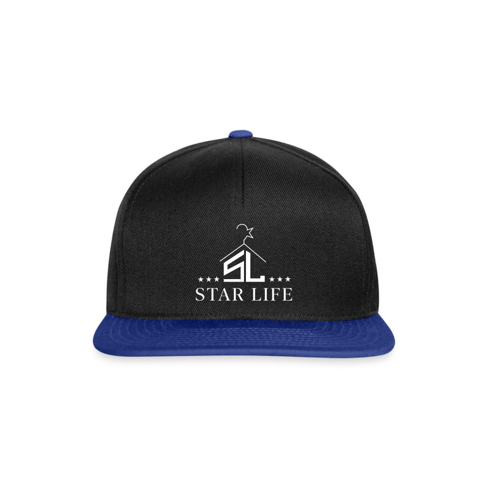 Snapback Cap - black/bright royal