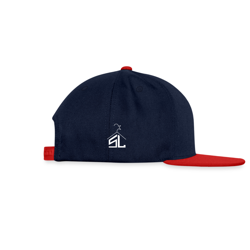 Snapback Cap - navy/red