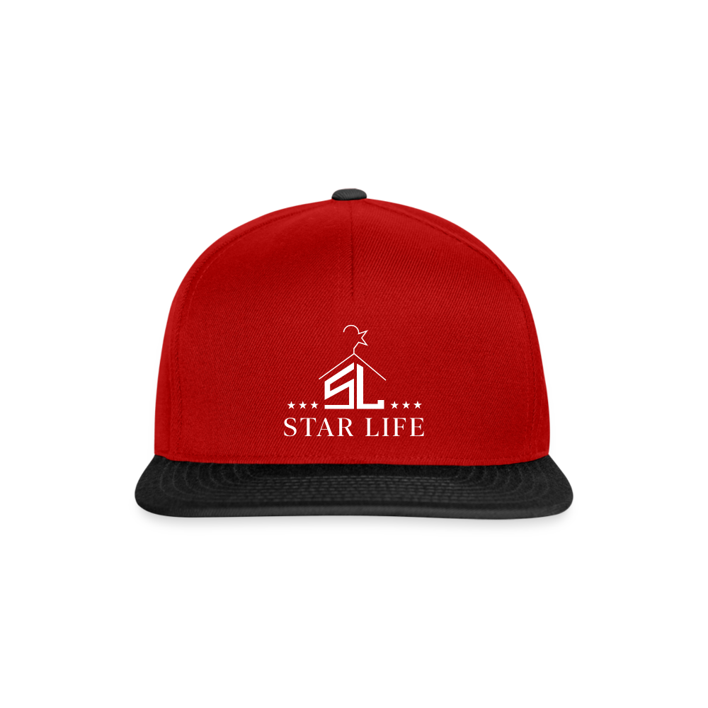 Snapback Cap - red/black