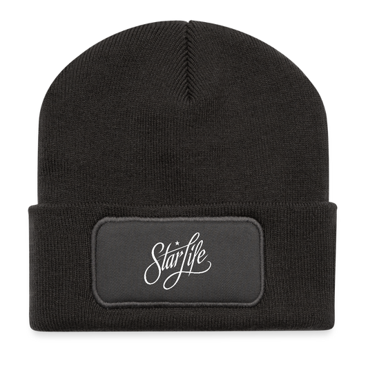 Patch Beanie - dark grey