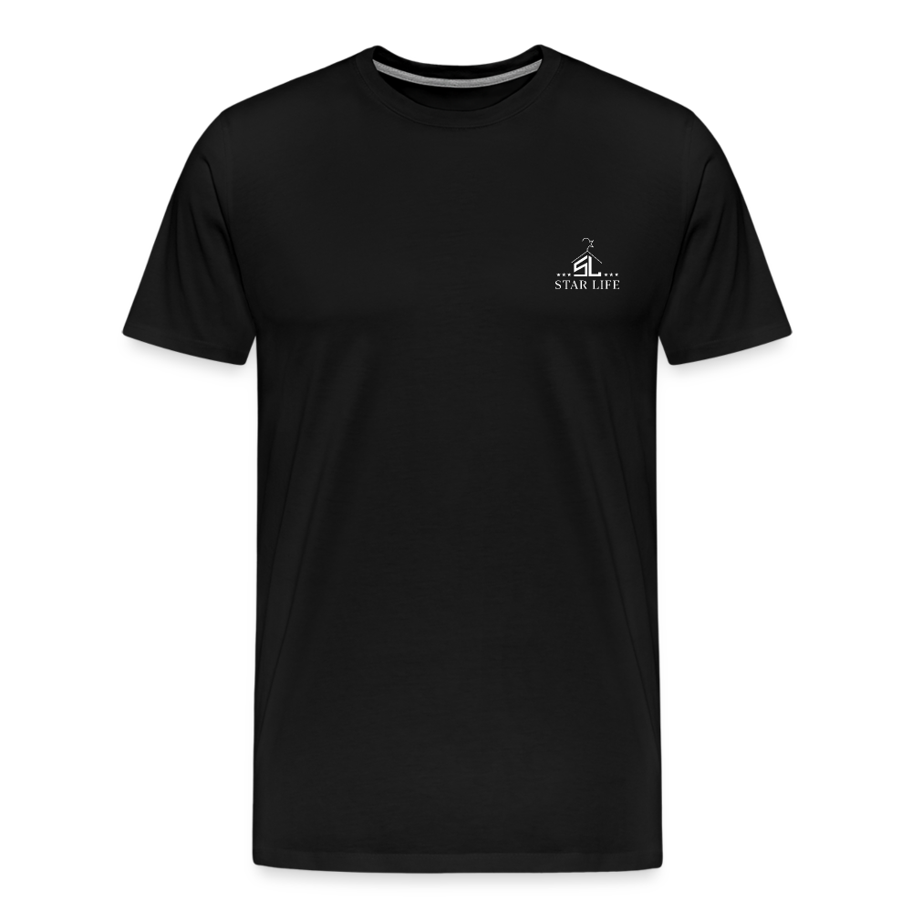 Men’s star life inspirational tee - black