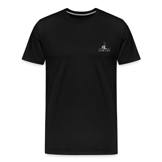 Men’s star life inspirational tee - black