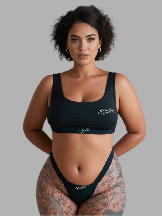 Star Life Women’s Signature Brief Set – Black