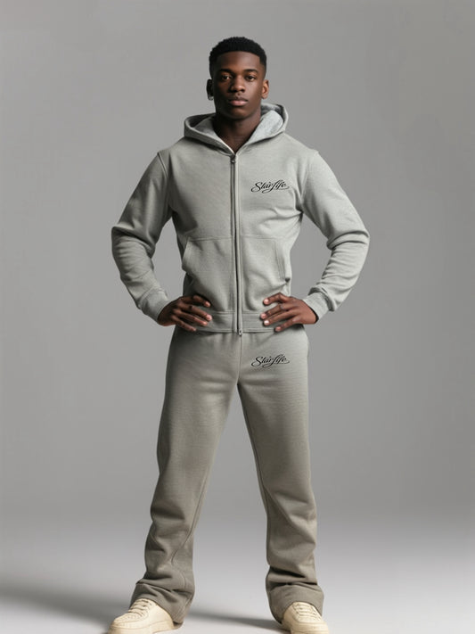 Star Life Premium Grey Tracksuit Oversized hoodie
